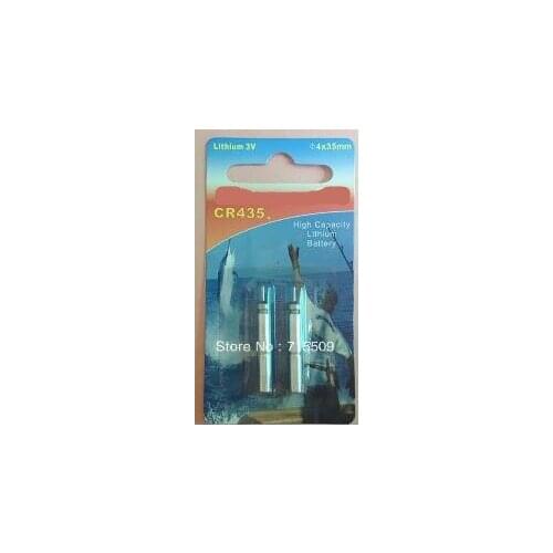 Free ship 2pcs/lot 3V CR435 lithium battery,primary battery,fishing battery