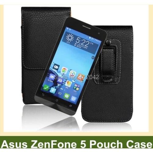 For Asus ZenFone 5 Case Belt Clip PU Leather Vertical Flip Pouch Case for Asus ZenFone 5 A501CG Free Shipping Free Shipping