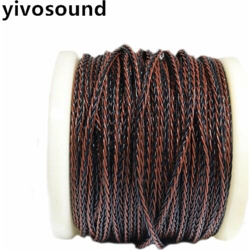 HI-end aux audio 3.5mm/4.4/2.5mm Soft sterling silver headphone cable DIY enthusiast headphones sterling silver line 8share