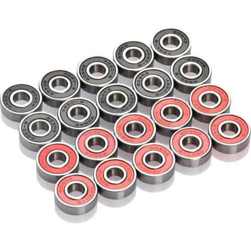 Hot AD-20 Pack 608RS ABEC-9 Ball Bearings for Skateboards, Inline Skates, Scooters, Roller Blade Skates, 8X22X7mm