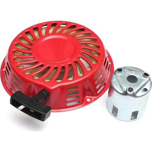 Red Recoil Pull Starter With Flange Cup GX390 For Honda GX340 11HP & GX390 13HP Lawn Mower Generator Engine