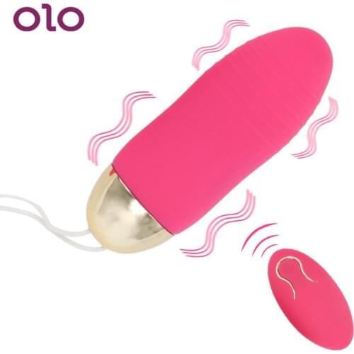 OLO Powerful Bullet Vibrator Remote Control Vibrating Egg G-Spot Massager Clitoris Stimulator 10 Speed Sex Toys for Women