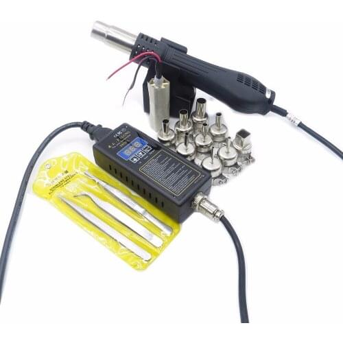 PIGONG8858-L 110V 220V Portable Hot Air Gun BGA Rework Solder Station Hot Air Blower Heat Gun Intelligent detection and cool air