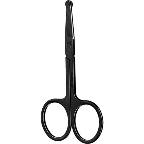 Portable Stainless Steel Round Head Beauty Eyebrow Trimmer Nose Hair Trimmer Ergonomics Lightweight Eyebrow Trimmer