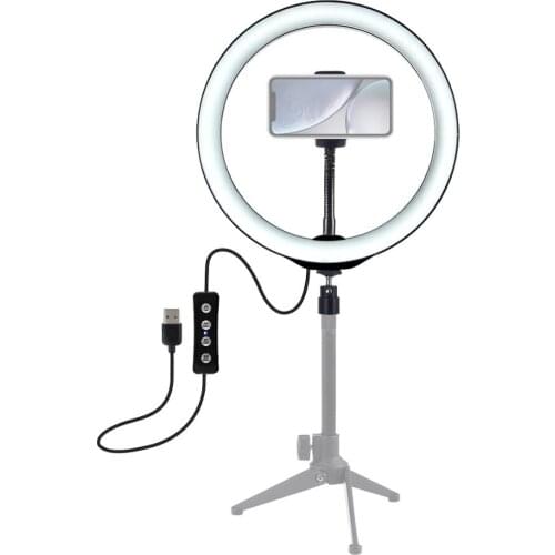 PULUZ PU407 12 Inch 3200K-6500K Dimmable LED Video Ring Light Photgraphy Light for Selfie Vlog Tik Tok Youtube Live Streaming