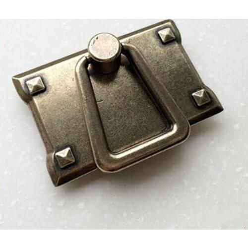 Rustico Retro furniture handle bronze parallelmount drawer cabinet pull antique brass shaky drop rings dresser cupboard handle