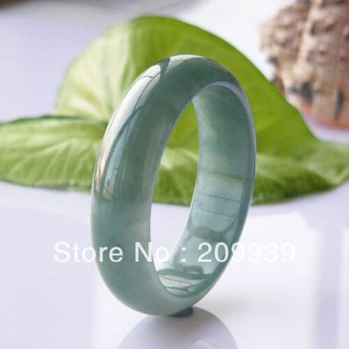 N378 Certified Natural A Medium Green stone stone Chinese (A0427) Bracelet