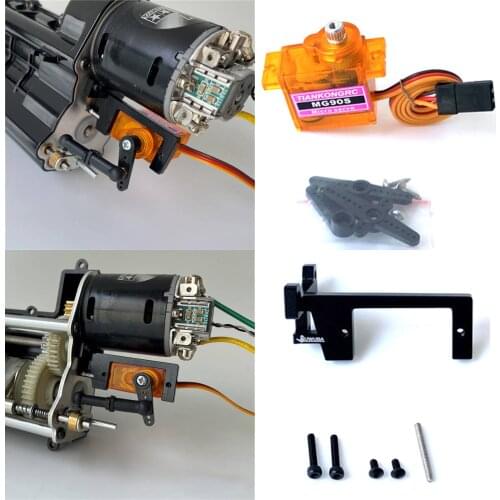 Gearbox Servo Steering Gear Shift for TAMIYA Scania R620 1/14 Metal RC Truck Car Upgrade Parts