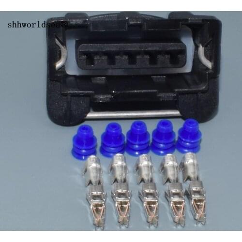 Shhworldsea 5 Pin 827579-1 3.5mm Automotive Waterproof EFI Series Junior Power Timer MAP Sensor Plug Auto Cable Socket