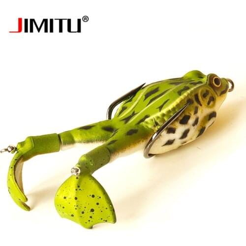 JIMITU Silicone fishing bait 9cm 13.6g Wobler na ryby Frog soft lure carpfishing black minnow leurre souple mer olta takimlari
