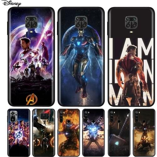 Silicone Cover Iron Man Marvel Avengers For Xiaomi Redmi Note 10 10S 9 9C 9S Pro Max 9T 8T 8 7 6 5 Pro 5A 4X 4 Phone Case