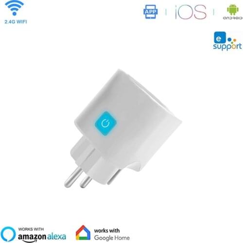 EU Plug Smart Socket Mini WIFI Plug Socket Smart Home Control IFTTT Socket Phone Timing Switch EWeLink With Alexa/Google Home