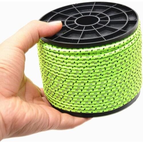 10/20/50M Multifunctional Outdoor Paracord Luminous Umbrella Rope Reflective Survival Rescue umbrella rope Camping Paracord Cord