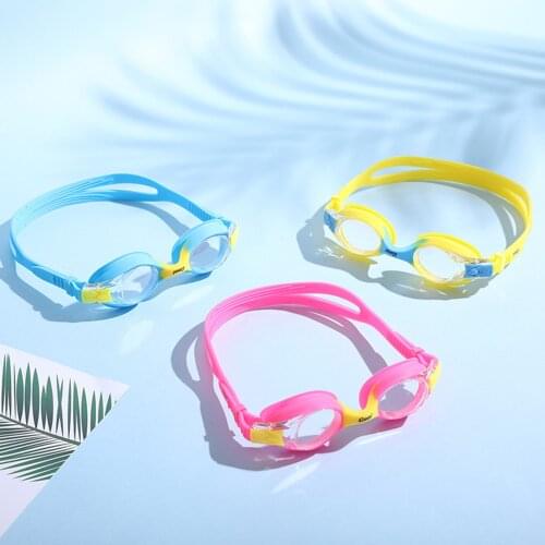 Adult and children waterproof and anti-fog swimming goggles silicone rubber waterproof and anti-fog swimming goggles #W