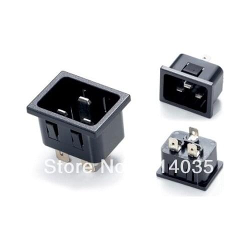 50 pcs/lot SS-3A-1 UPS Power Outlet IEC INLET AC socket high current UPS male SS-3A-1