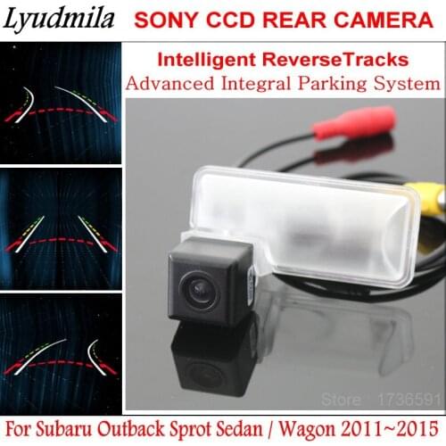 Lyudmila FOR Subaru Outback Sprot Sedan / Wagon 2011~2015 Car Intelligentized Backup Reversing Camera / Dynamic Guidance Tracks