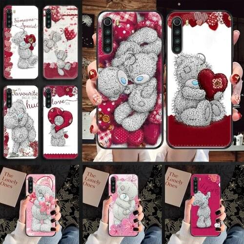 Bear Tatty Teddy Me To You Bear Phone case For Xiaomi Redmi Note 7 7A 8 8T 9 9A 9S 10 K30 Pro Ultra black trend coque fashion