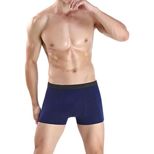 Fashion Men Boxers Plus Size Color Block Boxers U Convex Mid Rise Underwear Underpants шорты мужские 2021