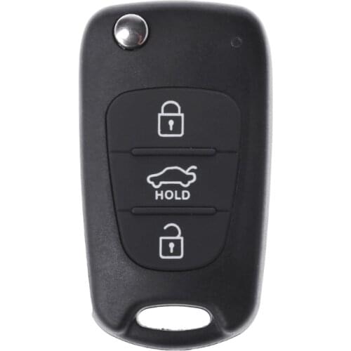 3 Button Flip Remote Key Fob Case Shell for KIA Rondo Sportage Soul Rio