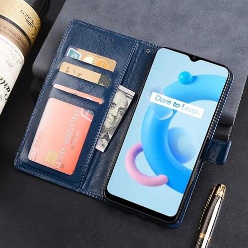 Flip Wallet Case For Realme C20 Leather Cover For OPPO Realme C20 Phone Case Funda Capa Coque