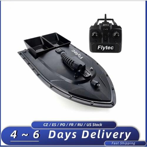 Flytec 2011-5 RC Boat Upgrade Version 2.4G Double Motor Fish Finder Fishing Bait Boat 1.5kg 500m Remote Control Fishing Ship