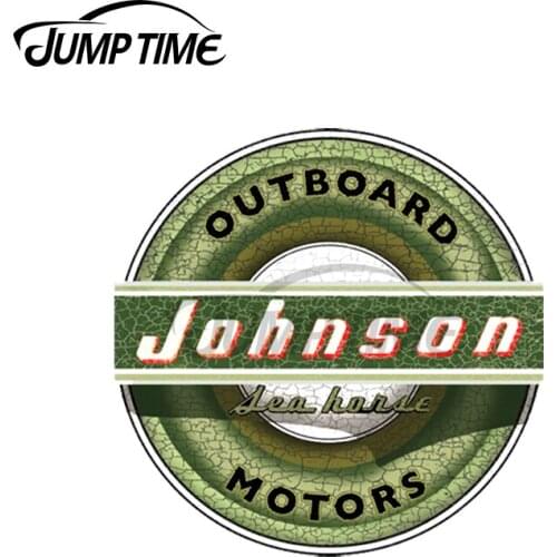 JumpTime 13 x 13cm For JohnsonSea Horse Vintage Outboard Motors Car Stickers Windows Personality Decal Car Styling Camper Decor