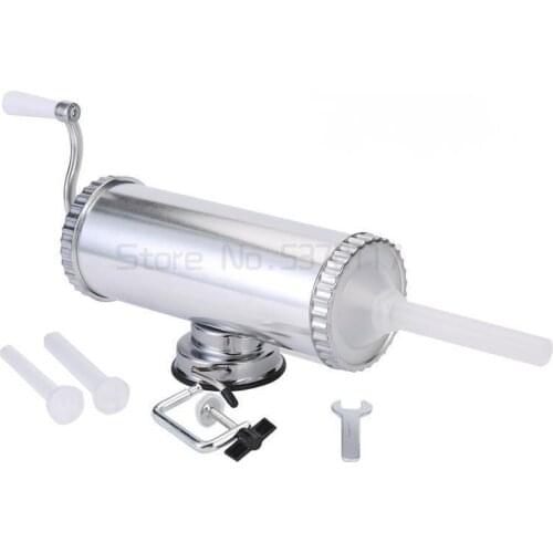 Stainless Steel Sausage Maker Meat Stuffer With Suction Cup Kitchen Meat Tool Homemade Manual Sausage Maker