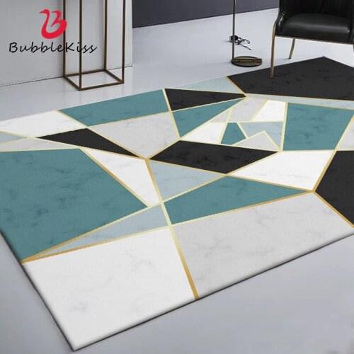 Bubble Kiss Nordic Style Carpets For Bedroom Decor Marble Irregular Geometric Carpet Modern Home Non-Slip Bedside Floor Area Rug