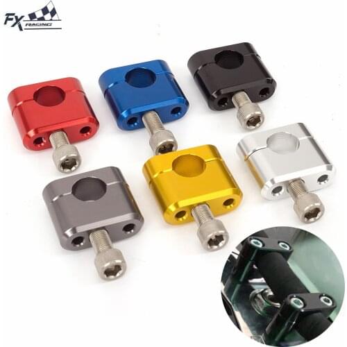 22mm Riser Handle Bar Clamps CNC Racing Motorcycle Dirt Pit Bike Rised Handlebar Fat Bar Mount Adapter Universal 7/8" Clamp