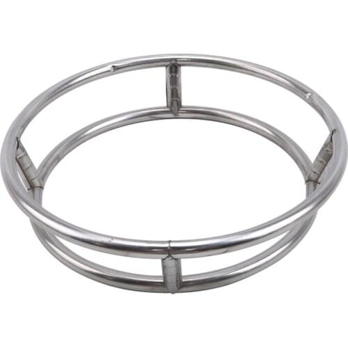 Kitchen Utensil Thick Potholder Multi-purpose Stainless Steel Round Shelf For Home Double Insulation Anti-scald Home Supplies