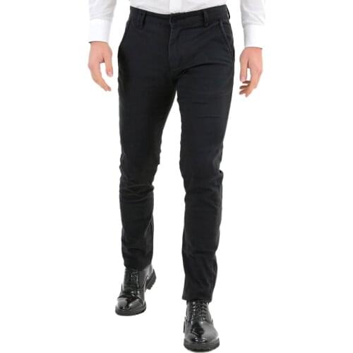 Men pants Slim Fit black elegant winter pants Chino pocket America