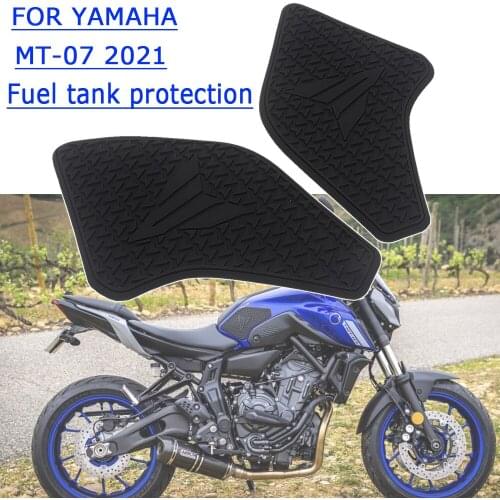 Motorcycle Non-Slip Tank Pad Sticker For YAMAHA Sticker MT07 MT 07 Side Fuel Tank pad Protector Stickers Decal Knee Grip 2021