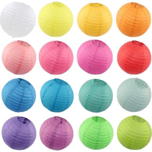10-15-20-25-30-35-40cm Christmas Halloween Festival Lantern Kids Happy Birthday Wedding Decoration Chinese Paper Lantern Lampion