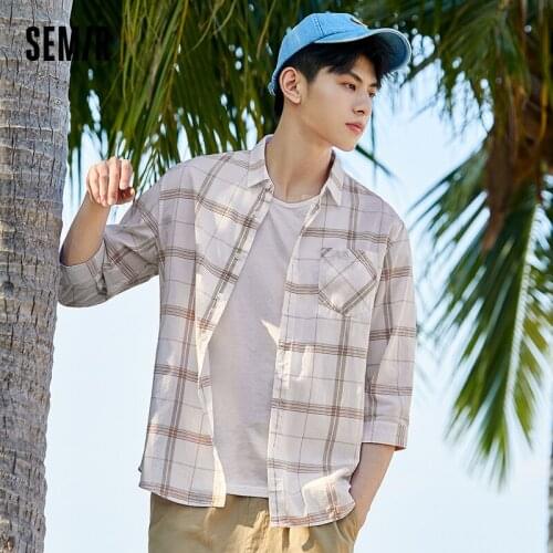 Мужские льняные рубашки Semir China At AliExpress