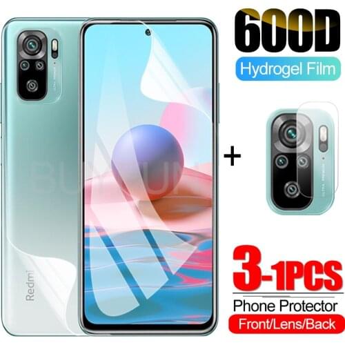 Phone Glass For Xiaomi Redmi Note 10 10s Hydrogel Film Protector Screen Camera film for redmi note 10 pro max 4g screen glass
