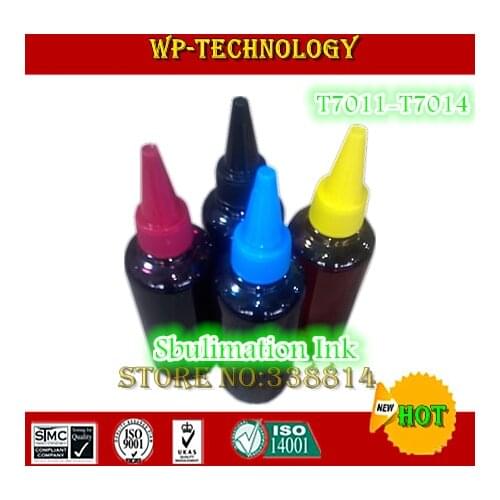 Sublimation refill ink specialized suit for Epson T7011- T7014 series ,suit for WP-4025DW WP-4535DWF WP-4545DTFW WP-4015DN etc