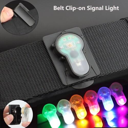 Tactical Belt Clip Signal Light Molle Hunting Survival Light IPX8 Waterproof Helmet Clip Vest Rescue Lamp Cycling Strobe Light