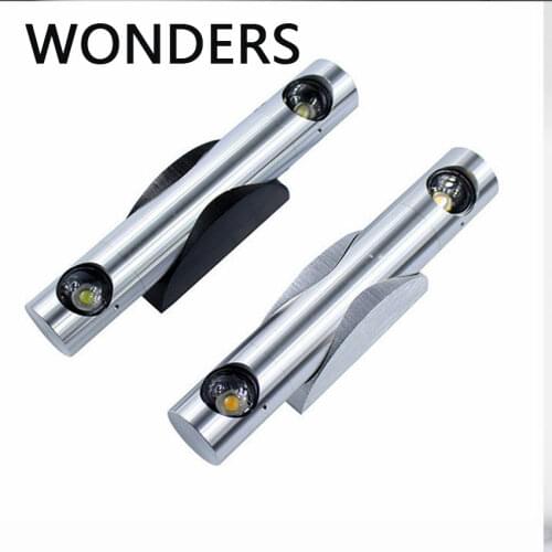 Modern Creative Double head turning LED bedroom bedside wall lamp Exquisite Aluminum Interior decor wall lamp 360°rotating бра