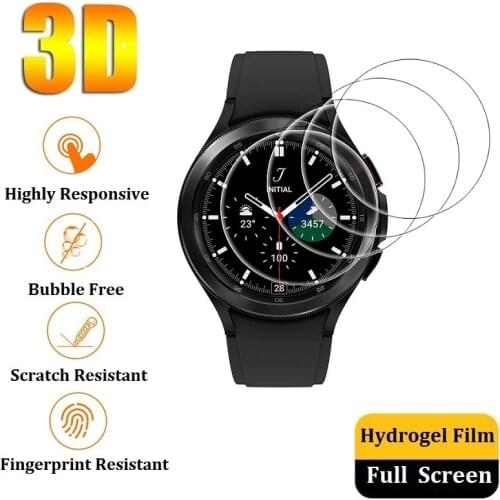 Hydrogel Protective Film for Samsung Galaxy Watch 4 Classic Screen Protector (Not Glass) for Samsung Watch 4 44mm 40mm Film Foil