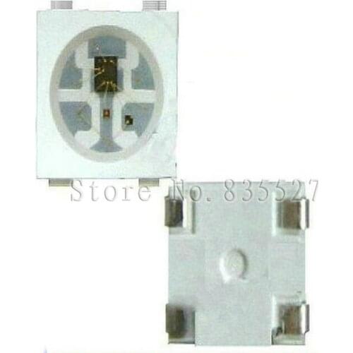 1000pcs/lot Built-in driver IC 4-pin lamp beads WS2812B-4 IC-WS2811 integrated 5050RGB