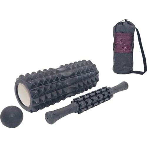 4 set Yoga column foam Yoga Pilates Fitness Foam Roller sports Train Gym Massage Exercise relax foam rolls Massage Ball Spiky
