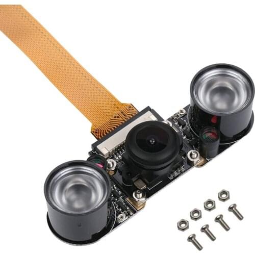 5MP Raspberry Pi Zero Night Vision Camera 130 Degree Focal Adjustable Fisheye Camera For Raspberry Pi Zero V1.3 Zero W WH