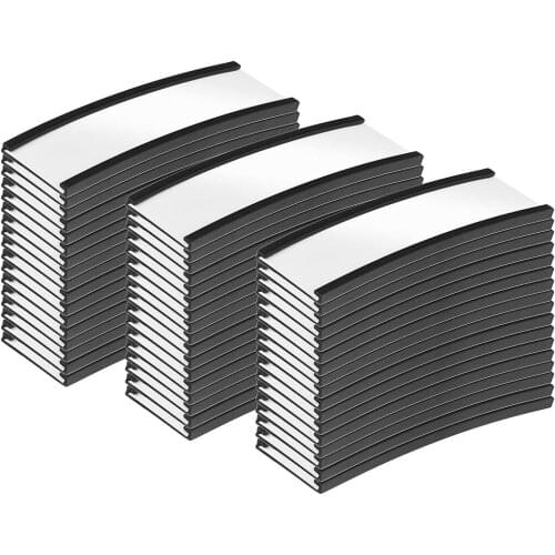 New 50pcs "C" Channel Magnetic Label Holders with Paper Inserts and Clear Plastic Protectors Metal Surface Sign Ticket Holder