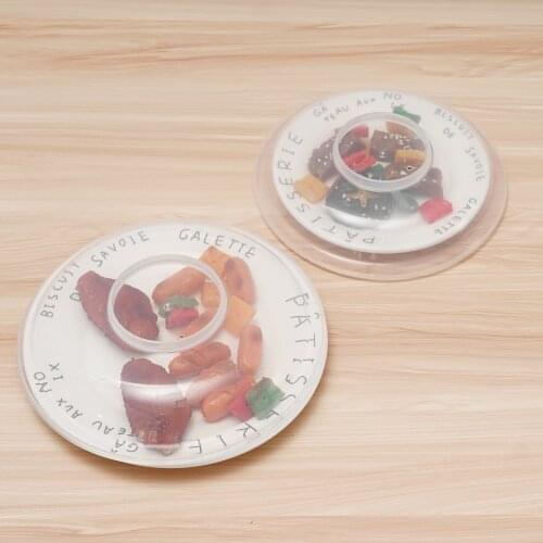 6 Microwave Guard Lid Food Heat Preservation Cover Dish Caps Plastic Anti-Splatter Lids Sealed Storage Bowl Covers Kitchen Tools