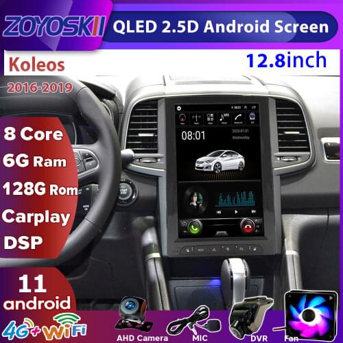 Android 10 12.8 inch Tesla style CAR GPS Carplay navigation player for Renault Megane 4 Samsung Koleos "SM6" Talisman 2016-2019