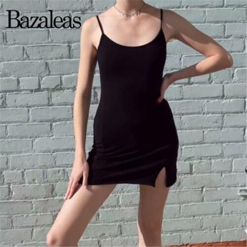 Bazaleas Summer Dresses With A Slit