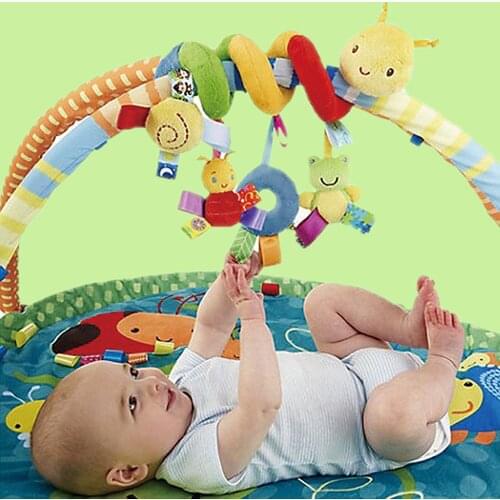 Baby Crib Bed Around Rattle Bell Cartoon Insect Stroller Hanging Spiral Safety Toys Spiral Stroller Seat Lathe Hanging Toys