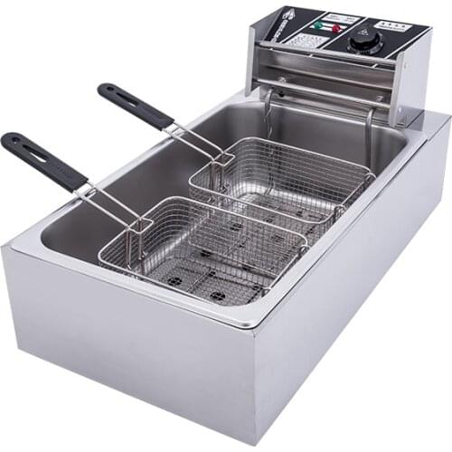20L Double Basket Deep Fryer Electric Commercial Fryers Chicken Fryer