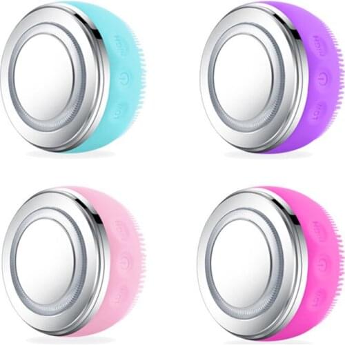 Electric Facial Cleansing Brush Rechargeable Exfoliating Face Scrubbers Waterproof Electric Face Cleanser and Massager A7