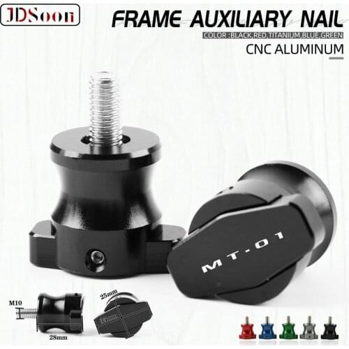 JDSOON For YAMAHA MT-07 MT07 MT 07 FZ-07 FZ 07 Motorcycle CNC Aluminum Frame Stands 6MM Screws sliders Swingarm Spools Slider M6
